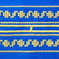 вишивка хрестиком на вишивальній машині Рікома