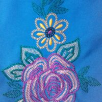вишивка хрестиком на вишивальній машині Рікома